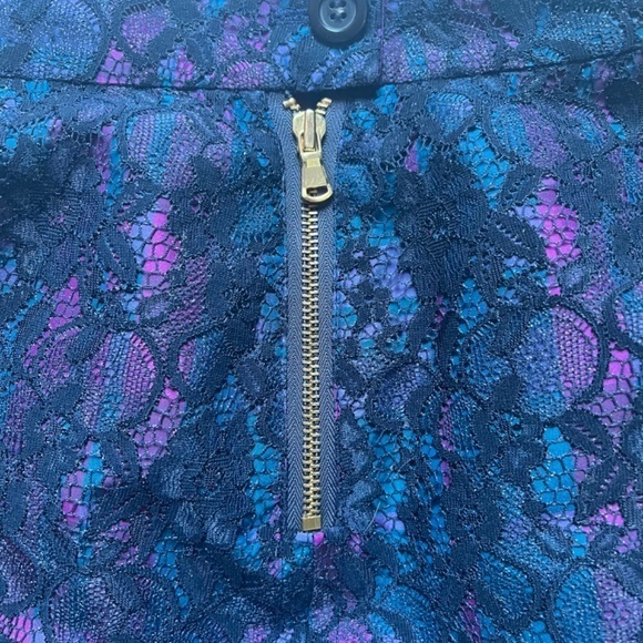 Marc by Marc Jacobs Tartan Lace Black A-line Mini Cocktail Multicolor Skirt - Picture 9 of 9